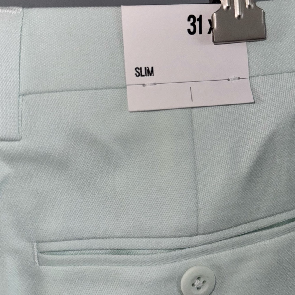Express Men’s Mint Green Slim Dress Pants Size 31x30 NWT! - Picture 6 of 7